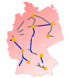 Réseau ICE en Allemagne